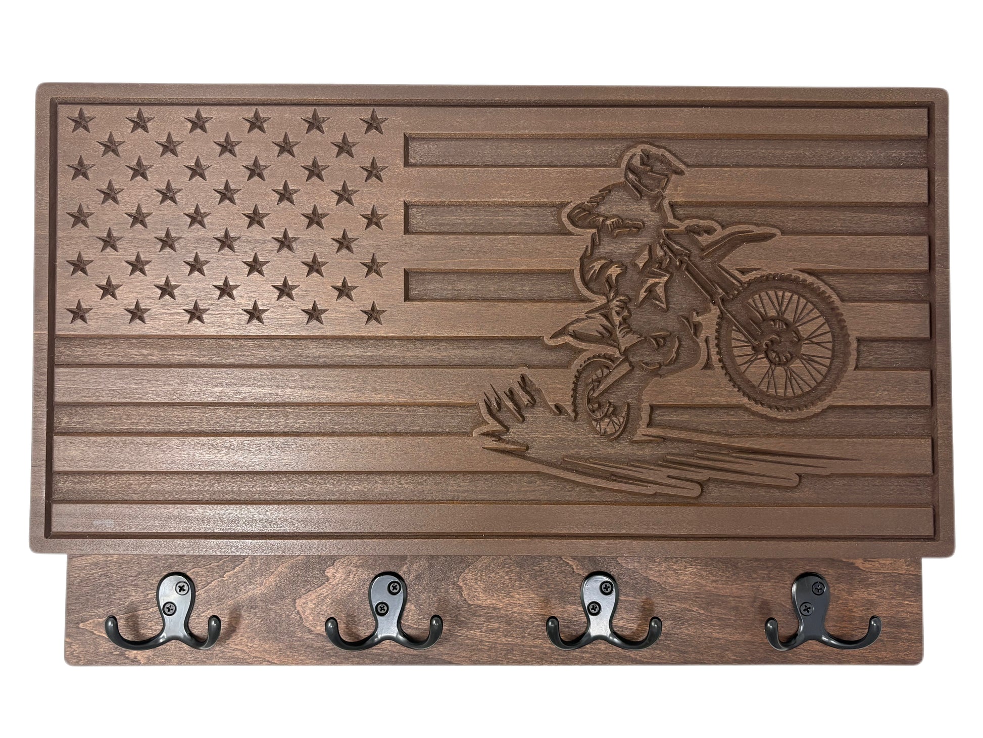 Customizable U.S. Flag - Dirtbike Rider
