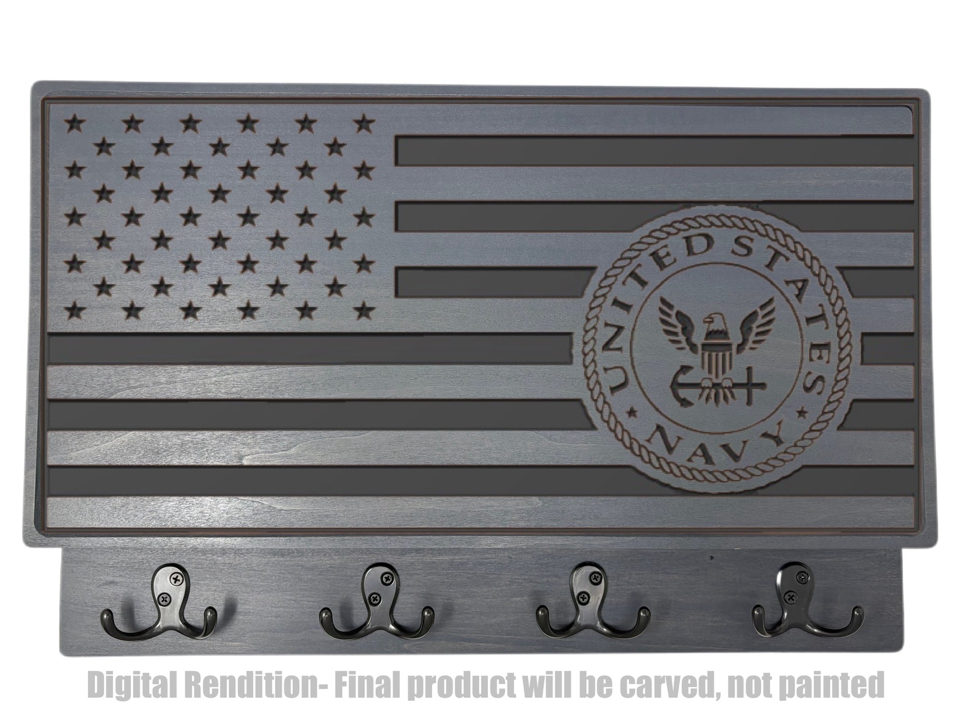 Customizable U.S. Flag - Navy