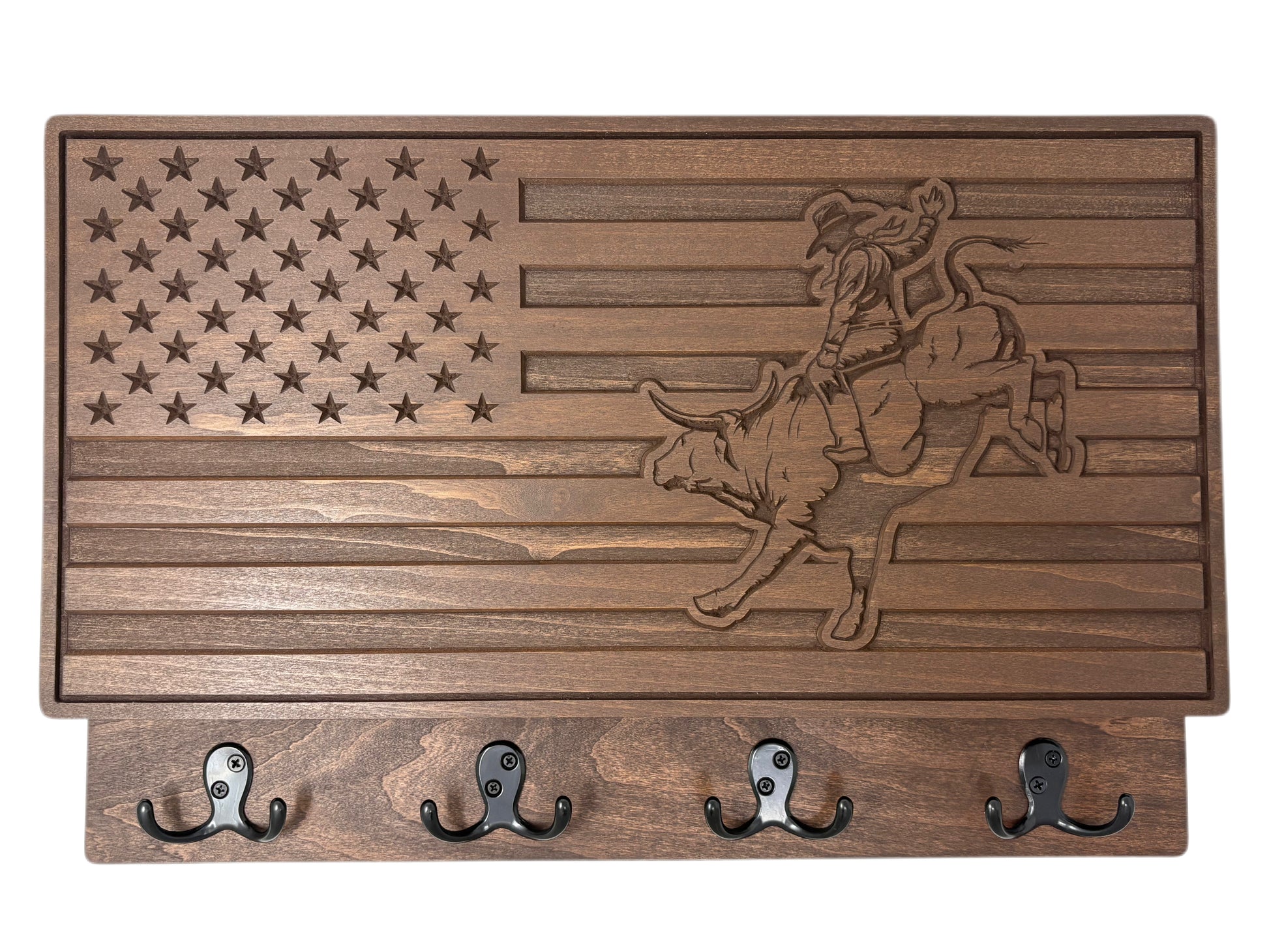 Customizable U.S. Flag - Bullrider