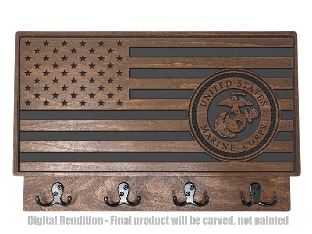 Customizable U.S. Flag - Marine Corps