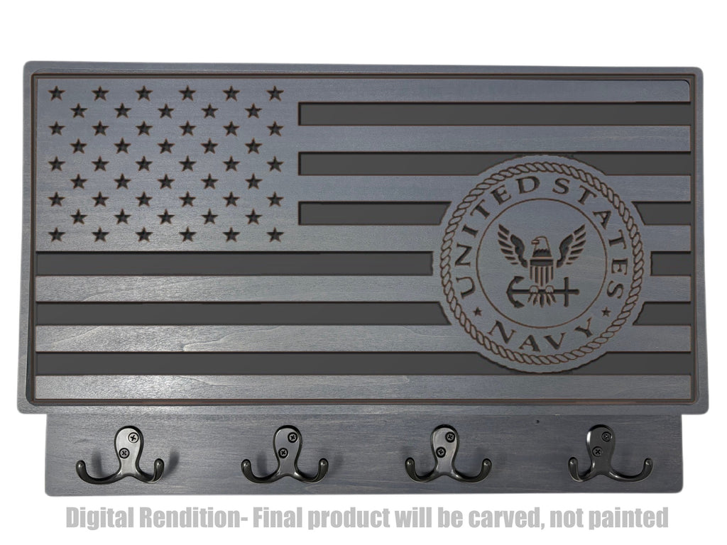 Customizable U.S. Flag - Navy