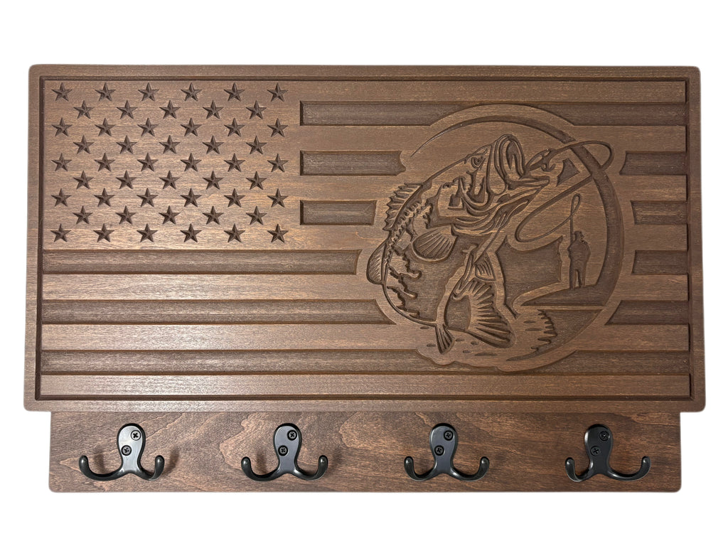 Customizable U.S. Flag - Fishing