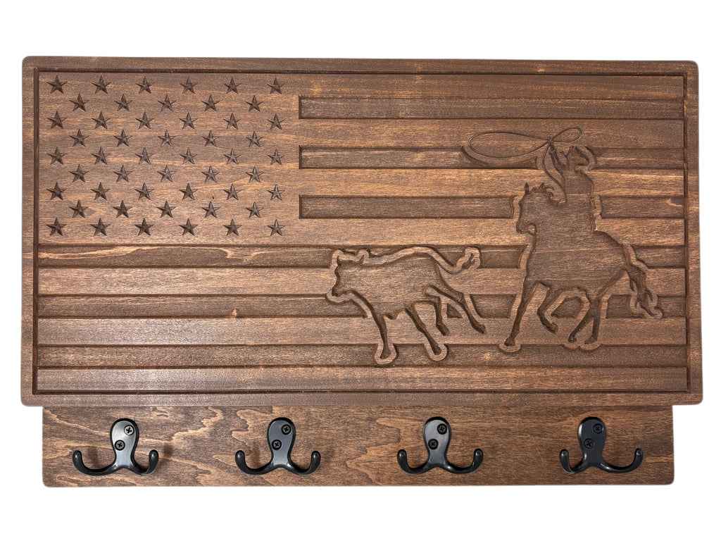Customizable U.S. Flag - Cattle Roper